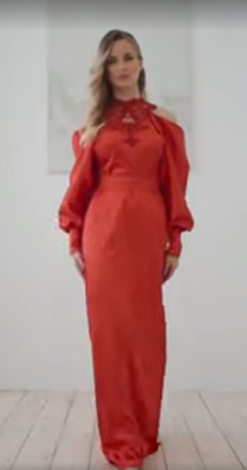 Платье на выпускной красное